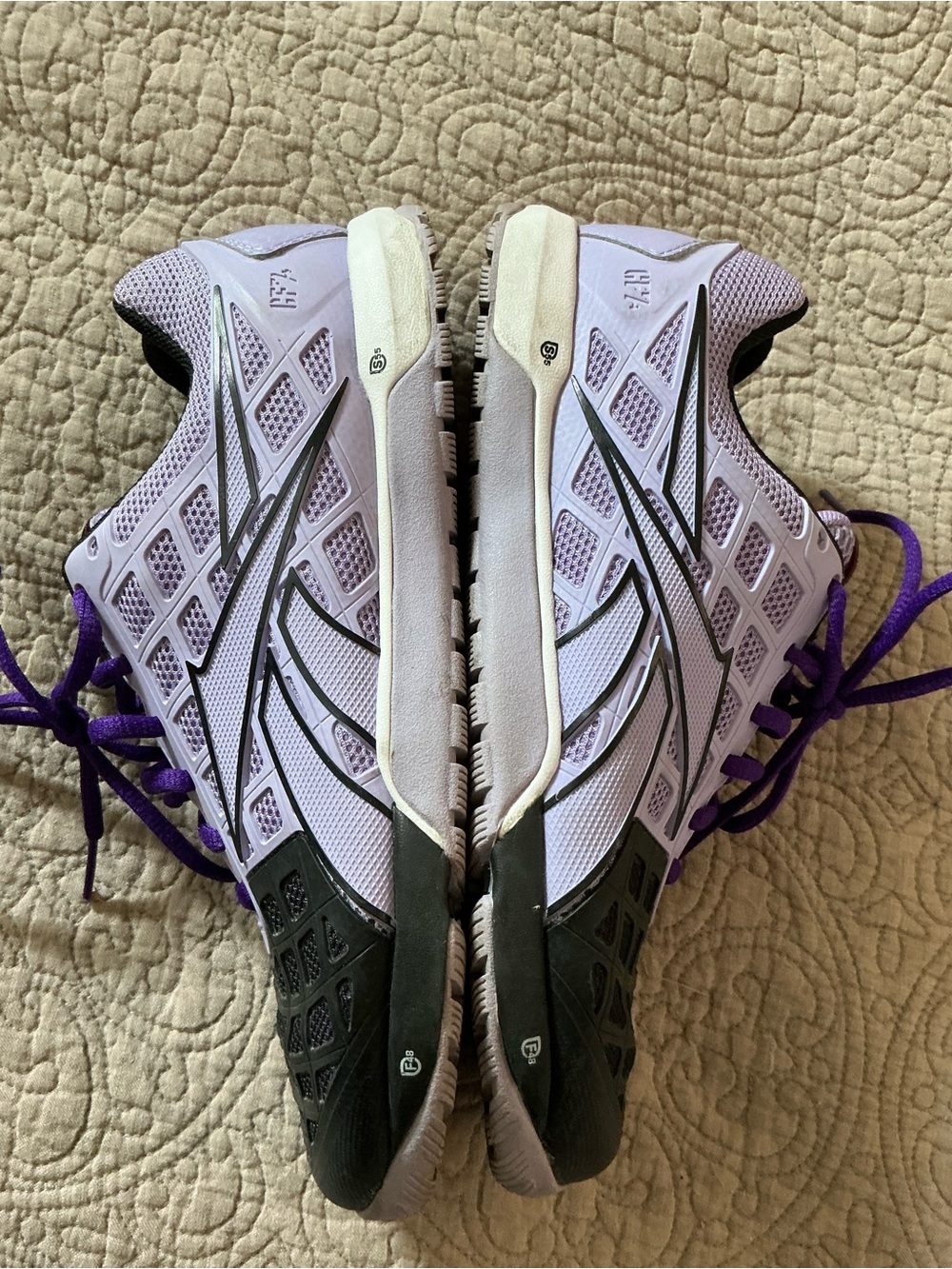 Reebok Women's Training Shoes — White, Black & Purple Accents - Picture 3 of 8